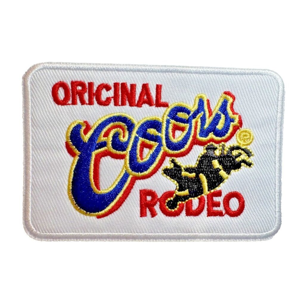 Coors Banquet Beer Original Rodeo 3.5in Embroidered Sew/Iron-on Patch